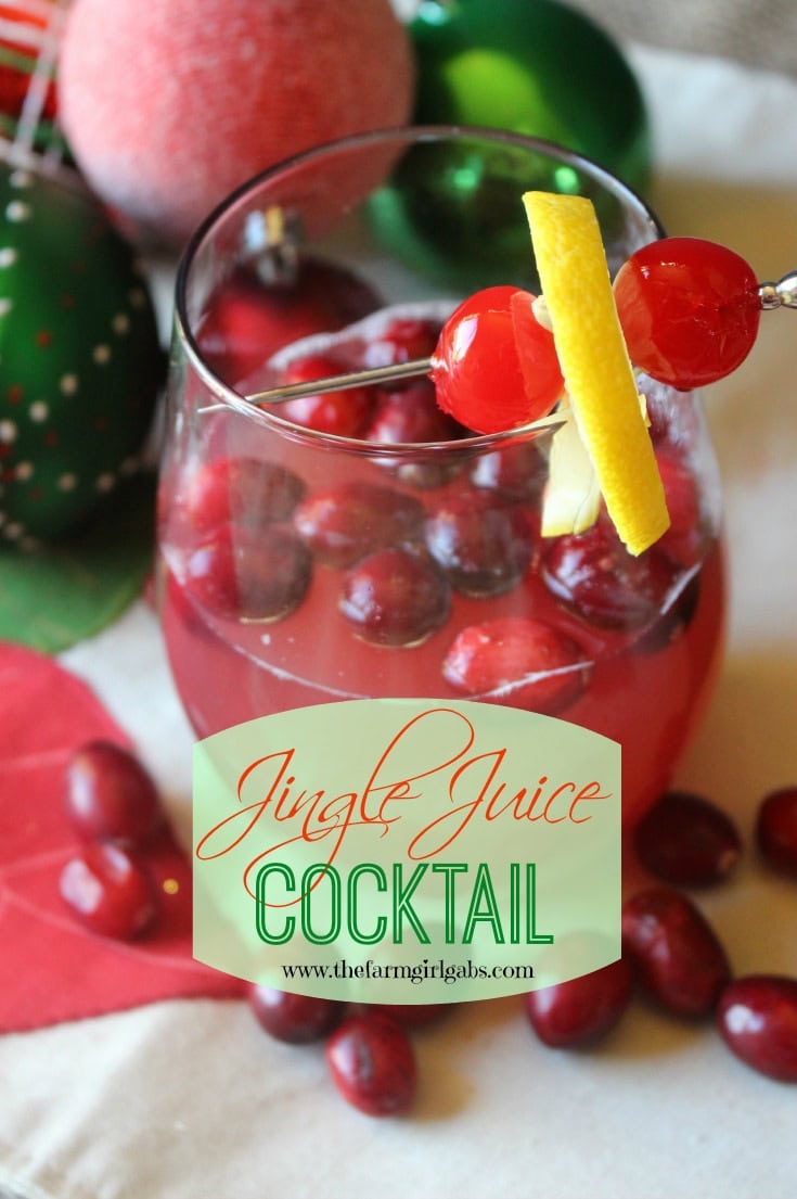 Jingle Juice cocktail recipe from www.thefarmgirlgabs.com