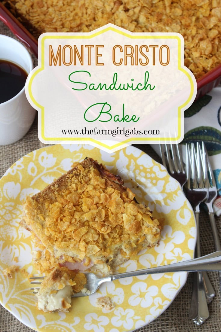 Monte Cristo Sandwich Bake is a perfect brunch menu item. It's perfect to casserole to serve on holidays or for a nice Sunday breakfast/brunch.