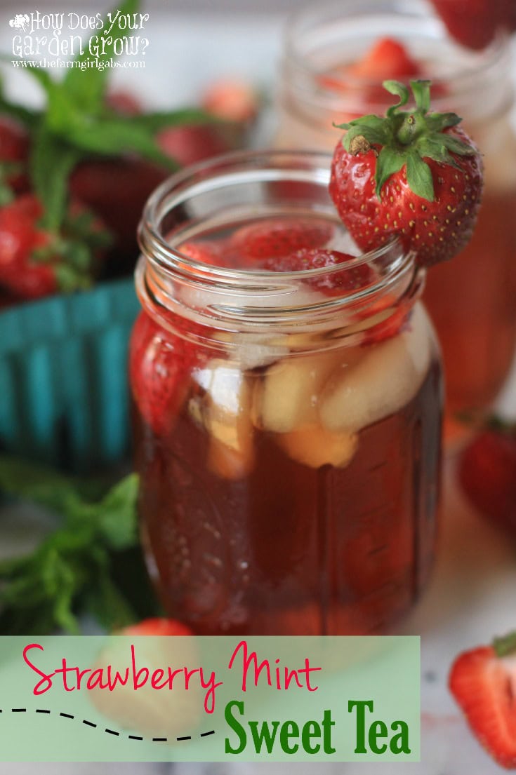 Do you love Iced Tea as much as I do? You have to try this refreshing Strawberry Mint Sweet Tea recipe made with Bigelow American Breakfast Tea. It is the perfect cool-down drink recipe for a hot summer's day. #MeAndMyTea #co