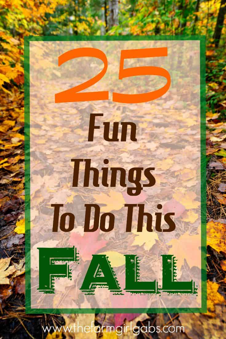 Cooler weather, beautiful colors and pumpkin EVERYTHING, make fall a special time of year. Check out these 25 Fun Things To Do This Fall! #fall #pumpkins #pumpkincarving #fallactivities