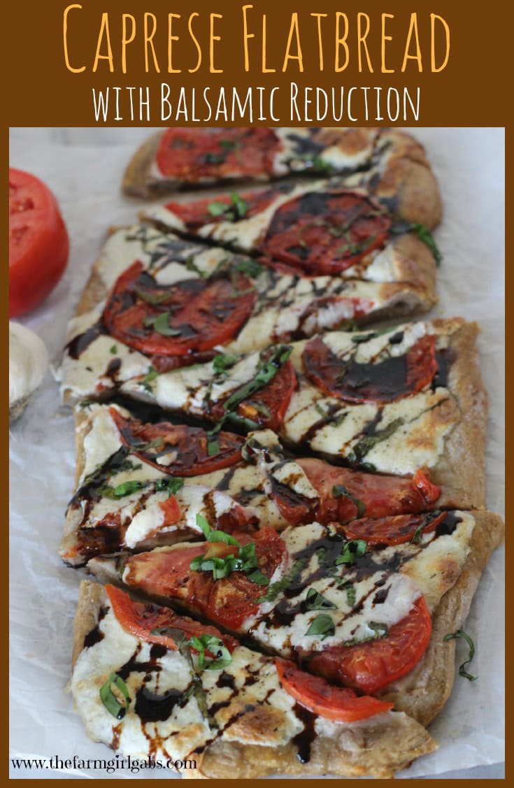 Caprese Flatbread with Balsamic Reduction recipe.