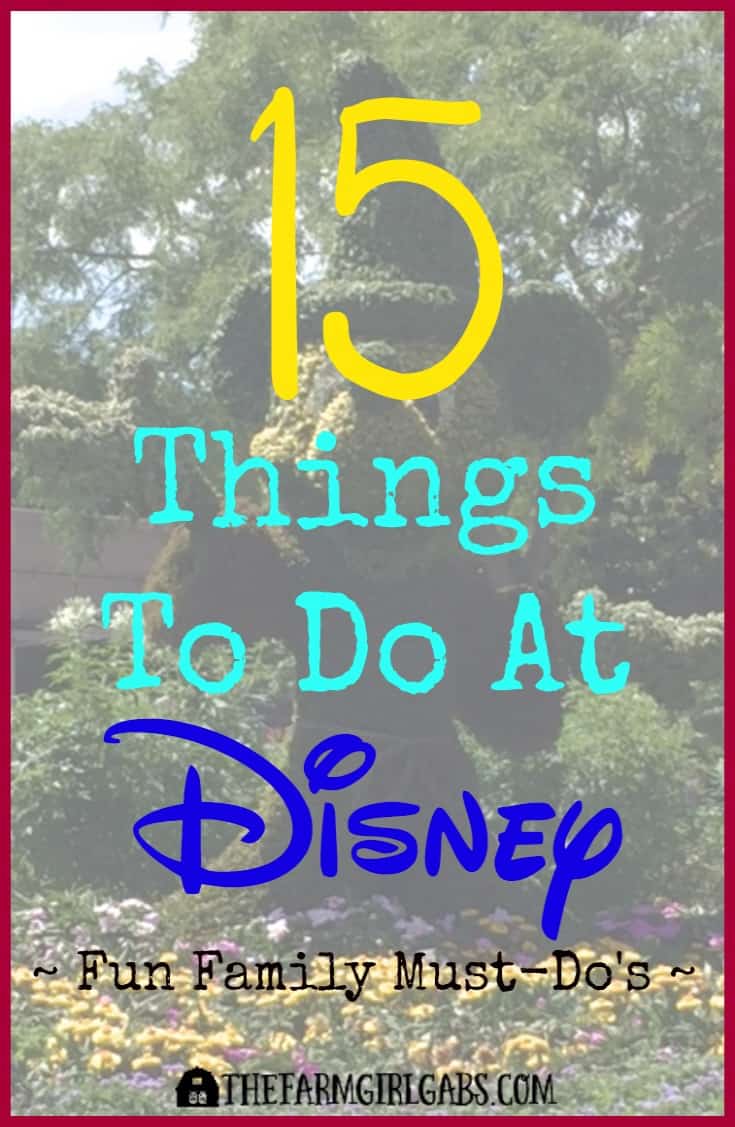 Heading to Walt Disney World Soon? Don't miss these 15 Fun Must-Do's at Walt Disney World!