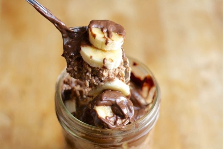 Banana-Nutella Overnight Oats