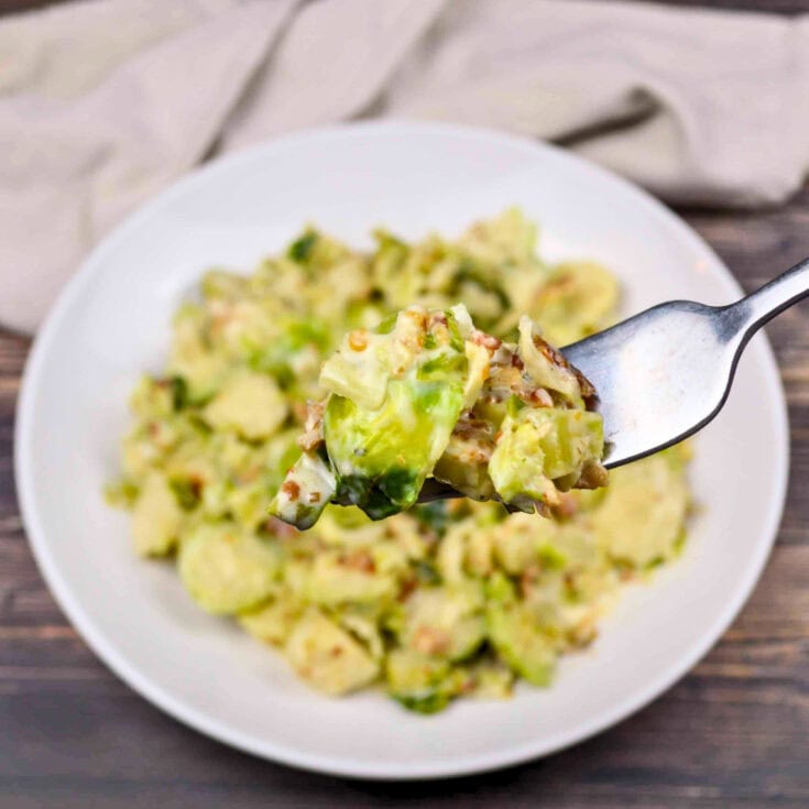 Easy Brussels Sprouts Recipe with Bacon