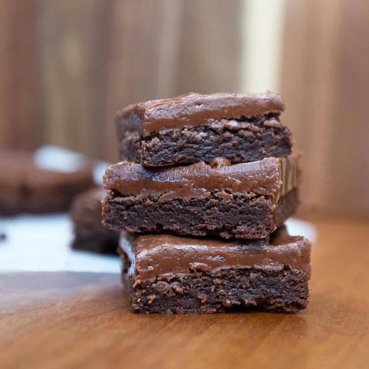 Image for Fudgy Iced Brownies