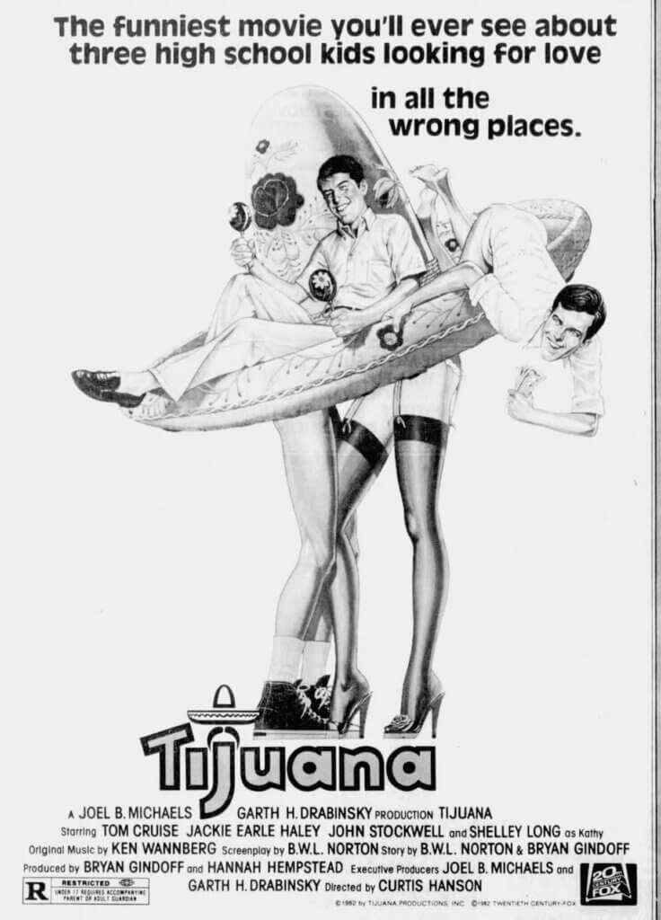 The key art for the original 1982 test run of Tijuana.