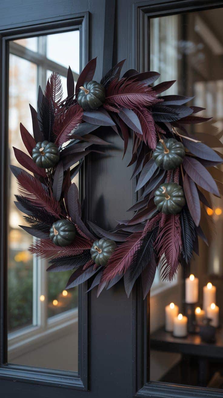 Elegant Halloween decor ideas to transform your space with black lace runners, gold-accented skulls, velvet pumpkins, antique candelabras, and more.