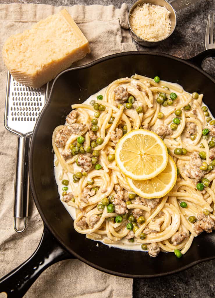 creamy lemon pasta.  The perfect pasta sauce with lemon