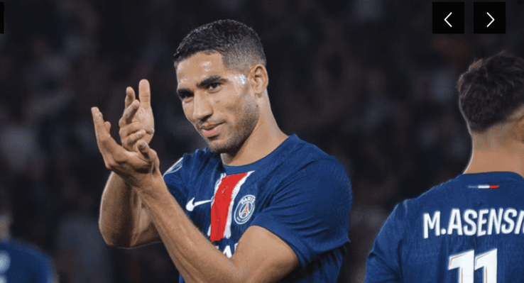 Achraf Hakimi, visé par une plainte pour viol présumé.