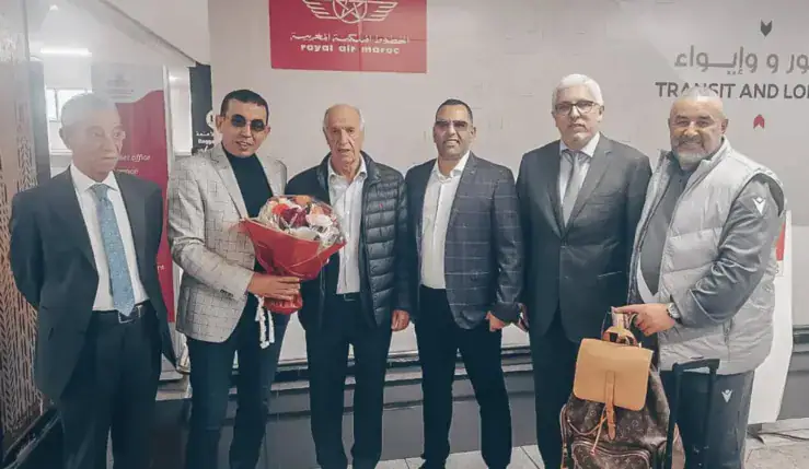 alt= El Haidaoui reçoit la délégation de l'USMA