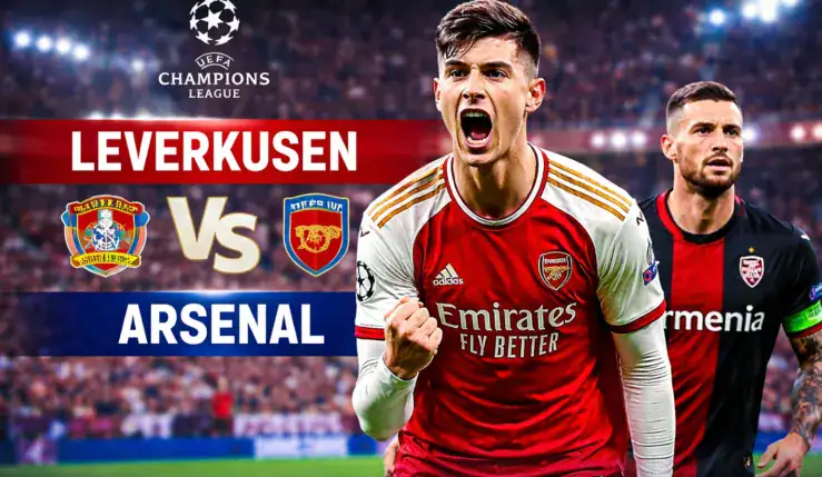 Alt= Kai Havertz a marqué le but de l'égalisation d'Arsenal face à Leverkusen.