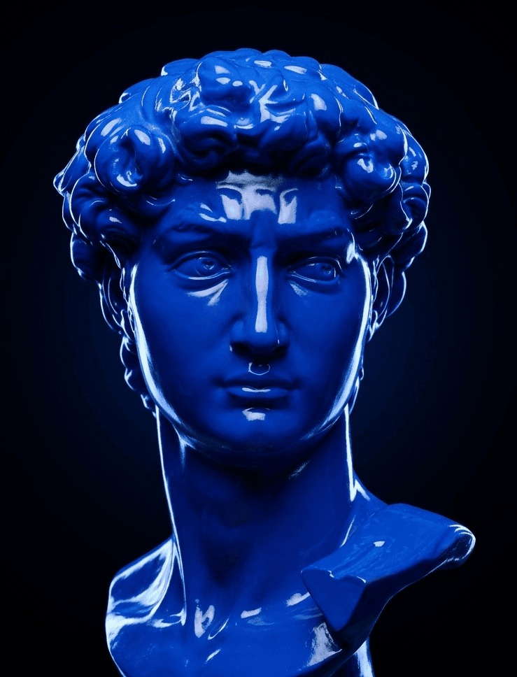 Busto David by Miguel Ángel | Neon Pop Series - Imagen 4