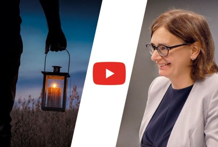 Człowiek z lampionem, Maria Zboralska, miniatura filmu "Do czego zaprasza nas adwent?", adwent