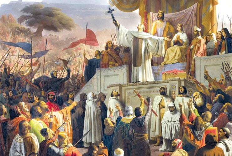 Émile Signol, Święty Bernard głoszący kazania o II krucjacie w Vezelay, 31 marca 1146 r.