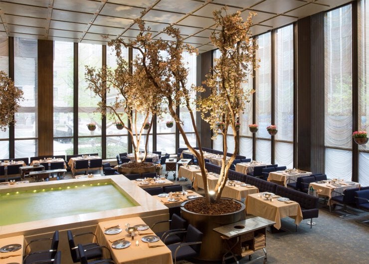 1-2 1-2 philip johnson THE FOUR SEASONS RESTAURANT INTERIORS BY PHILIP JOHNSON 1 2