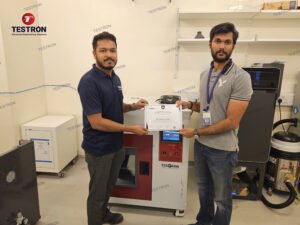 Benchtop Temperature Test Chamber setup for advanced testing at TII UAE