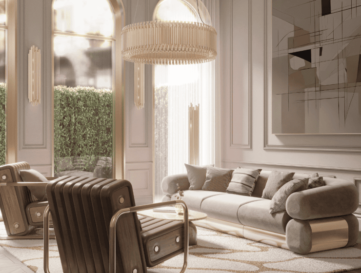 CAPA-INSPIRATIONS-740x560 CAPA-INSPIRATIONS-740x560 mid-century modern living room with a plush grey sofa and armchairs and modern art mid-century modern How to Mix Mid-Century Modern with Contemporary Decor CAPA INSPIRATIONS 740x560