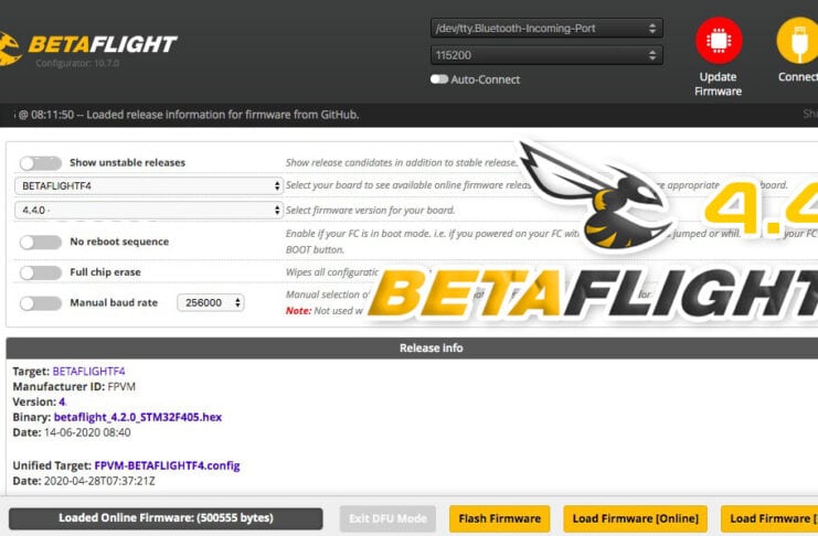 Betaflight configurator 10