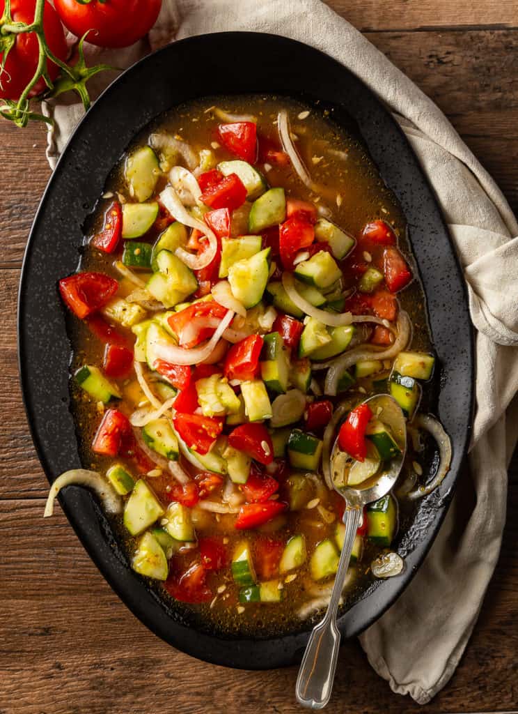 cucumber tomato salad recipe