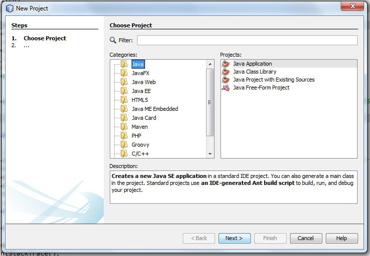java application