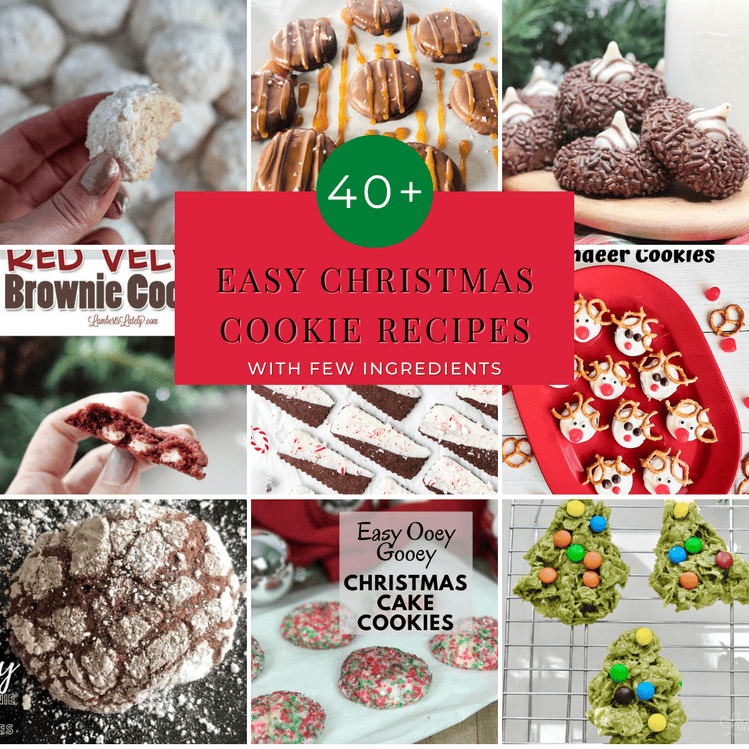 Are you looking for easy Christmas cookies with just a few ingredients? This list has everything you need!