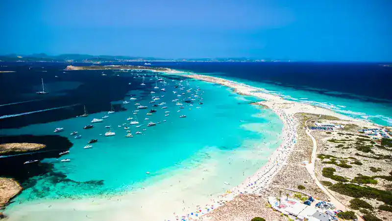 Paisaje costero de Formentera