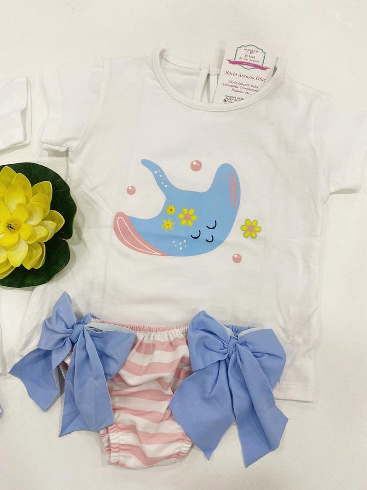 Conjunto Baño niña Raya