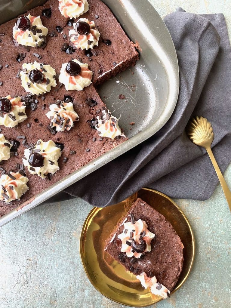 Schwarzwalderkirsch plaatcake
