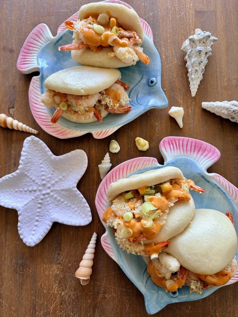 Bao buns met kokosgarnalen
