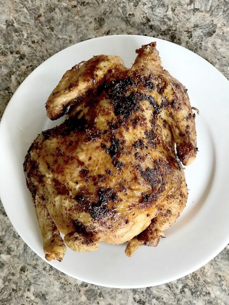 This recipe for Air Fryer Whole Chicken is so easy and flavorful. It tastes just like Rotisserie chicken, and it's so easy!