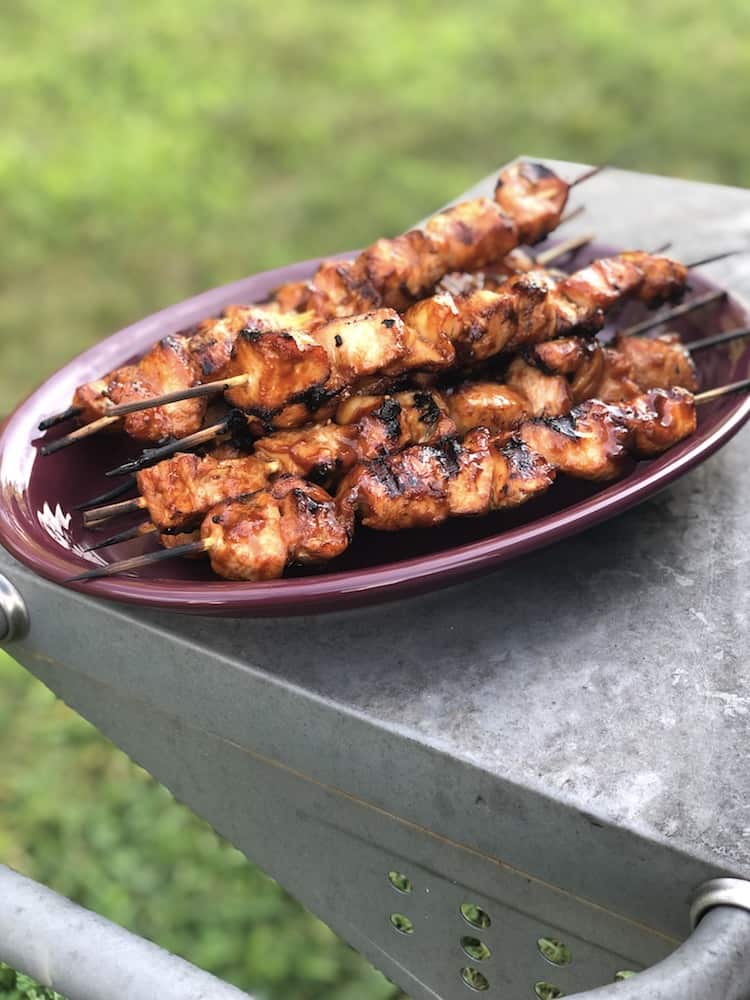 Easy Sticky Chicken Kabob Recipe - Saving You Dinero