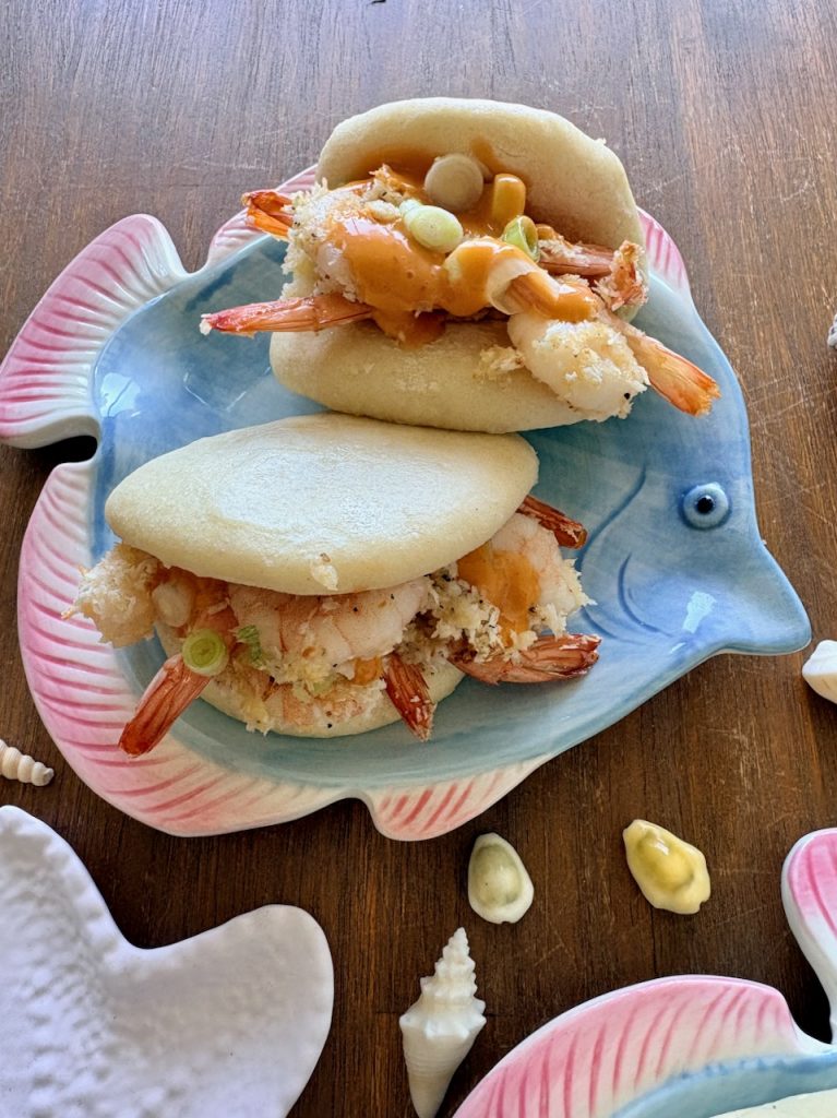 Bao buns met kokosgarnalen