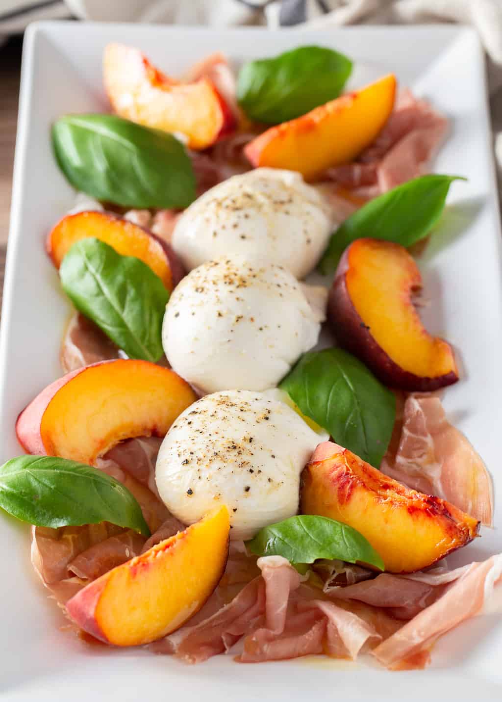 Peach Caprese