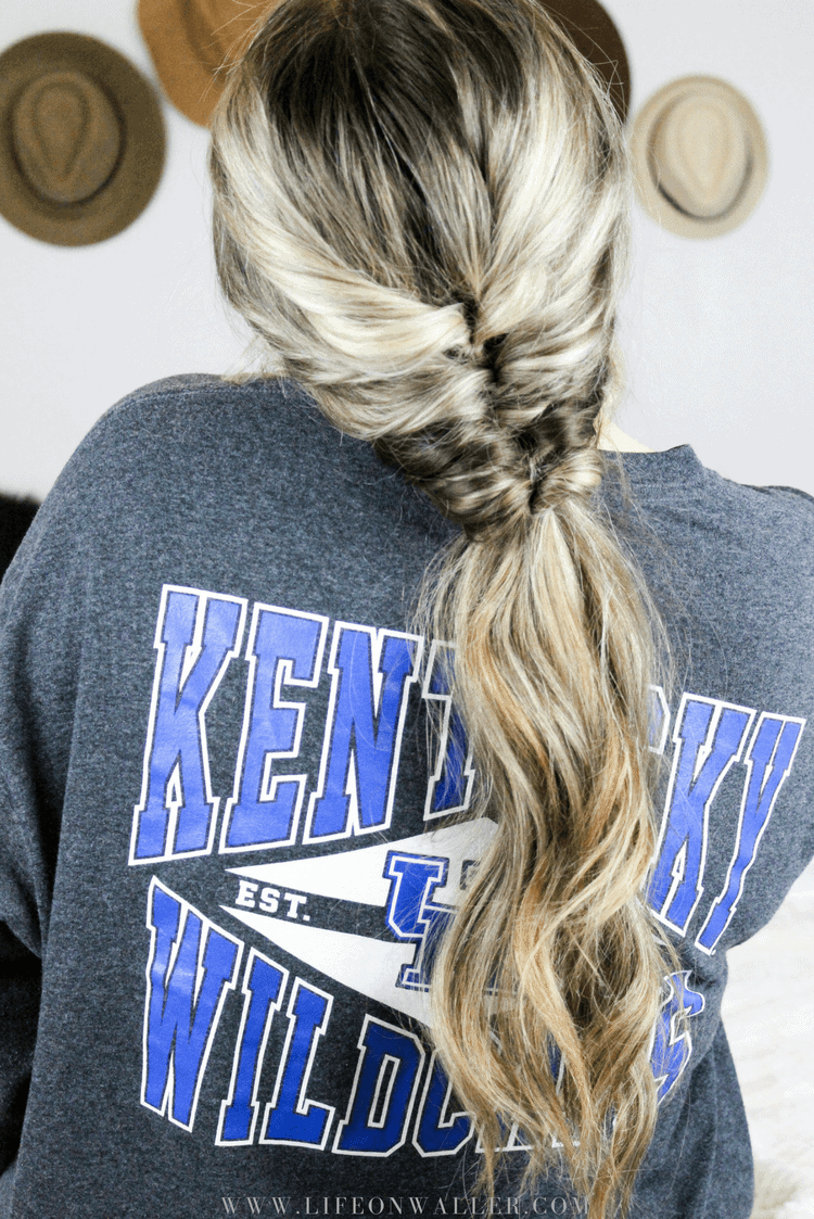 faux fishtail ponytail hair tutorial