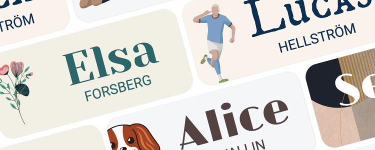 Varför ska man använda namnlappar på kläder mm?