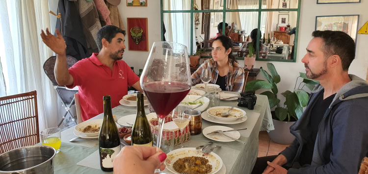 Lunch with Mauricio and Daniela