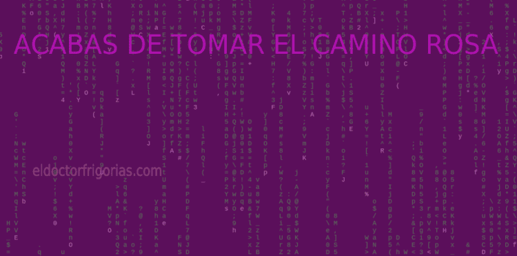 El camino rosa El camino rosa