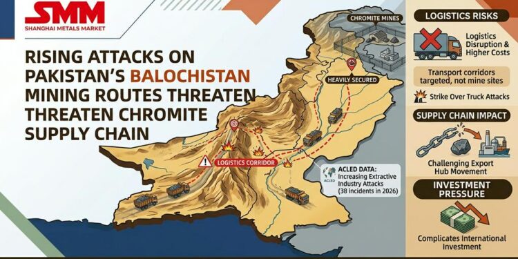 [SMM Chromium Flash] Rising Attacks on Pakistan's Balochistan Mining Routes Threaten Chromite Supply Chain