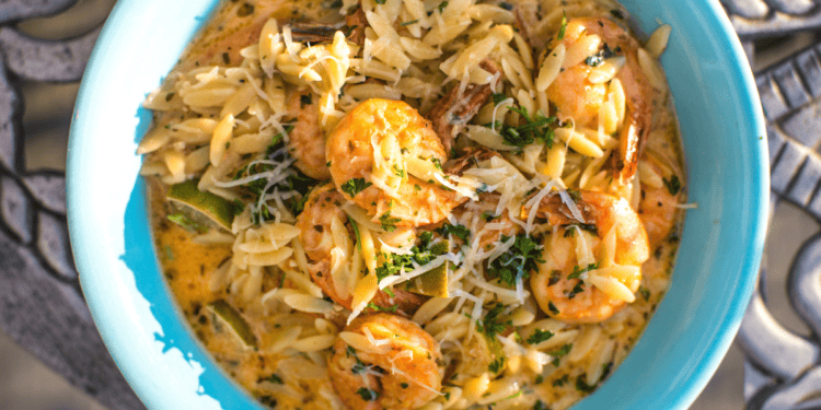 Spicy Prawn And Lemon Orzo
