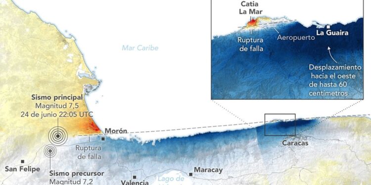 Así reveló la NASA por qué el terremoto en Venezuela causó una destrucción tan devastadora