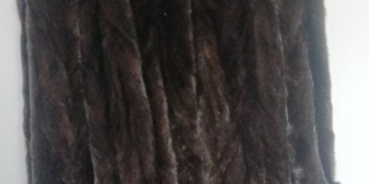 Abrigo de visón negro