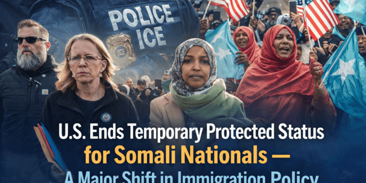 U.S. Ends Temporary Protected Status for Somali Nationals — A Major Shift in Immigration Policy