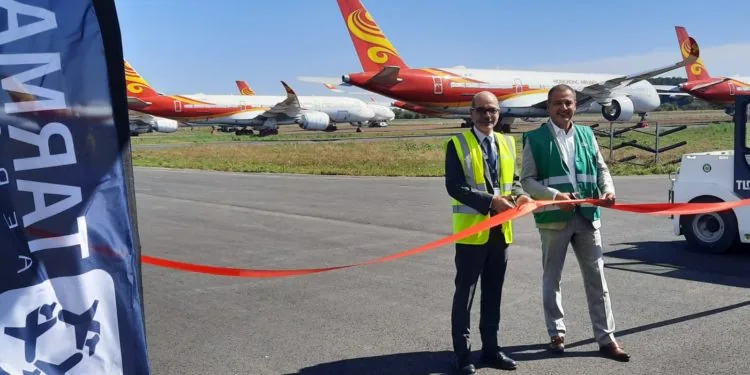 Tarmac Aerosave inaugure un nouveau parking Avion sur l'aéroport de Tarbes Lourdes