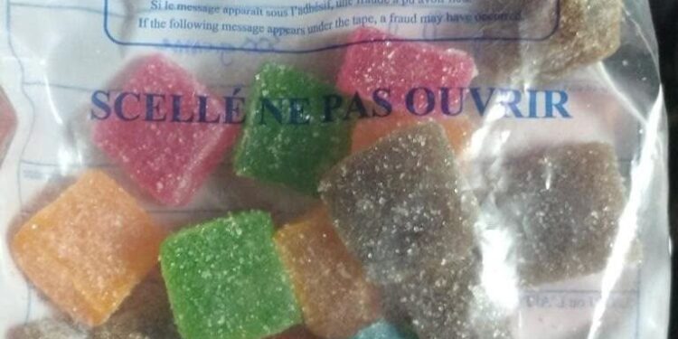 De la drogue saisie dans la composition de cookies et bombons