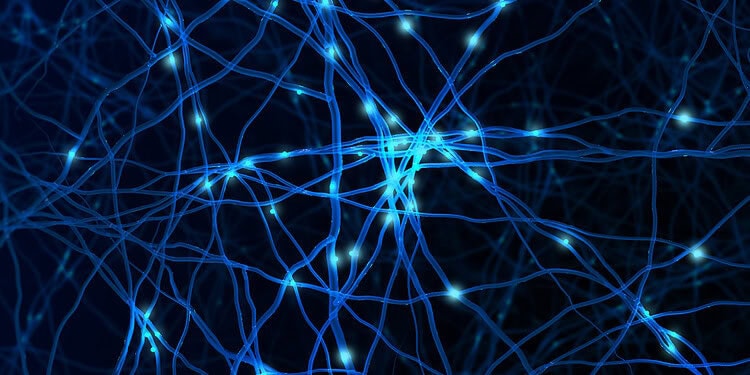 Neural network illustration representing brain connectivity and psychological research.