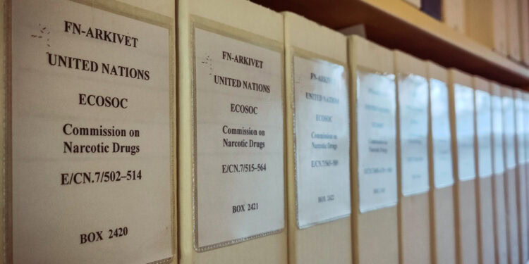 United Nations Archives. [Photo credit: Måns Bergkvist]