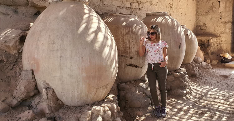 Just a few of the ancient amphorae that we found in the Vitor Valley