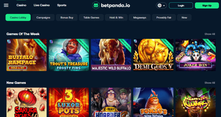betpanda casino site image