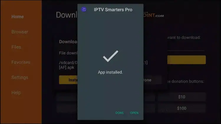 APP INSTALLED