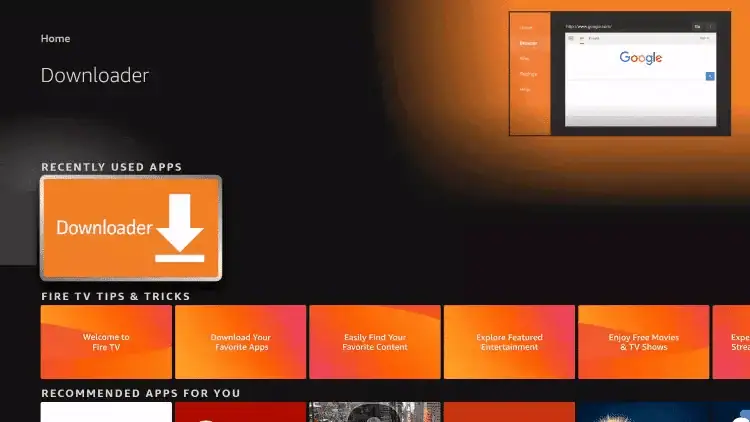 DOWNLOADER APP 4K IPTV